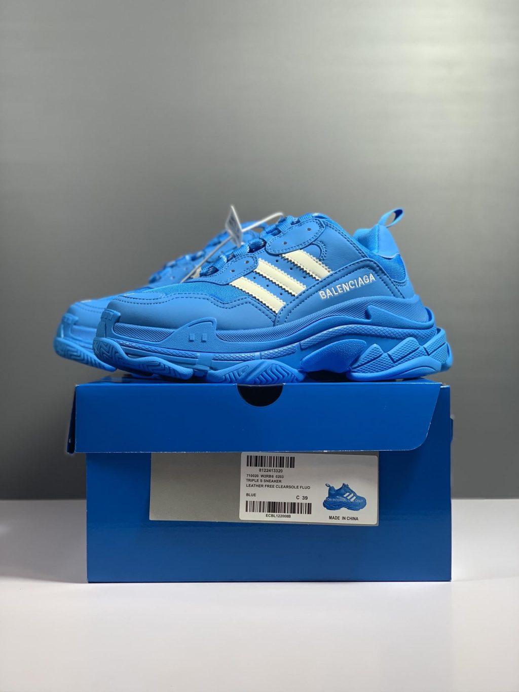 Adidas x Balenciaga Triple S  White Sneaker - Image 4