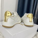 White Dior Oblique Perforated Calfskin Sneaker - Image 4