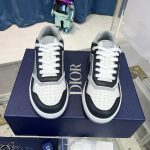 Dior B27 Low Top Sneaker Anthracite Ruthenium Colored Oblique Jacquard Gray White - Image 2