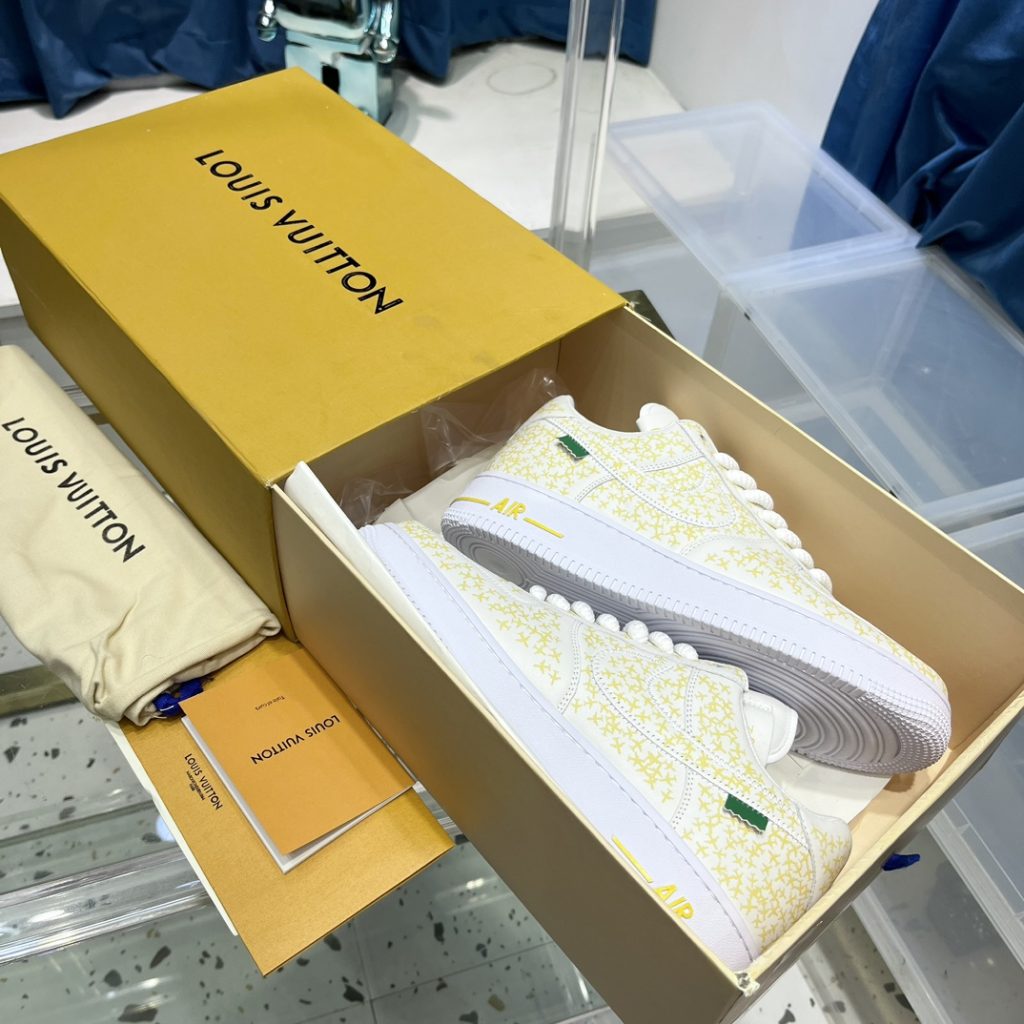 Louis Vuitton x Nike Air Force sneakers - Image 3