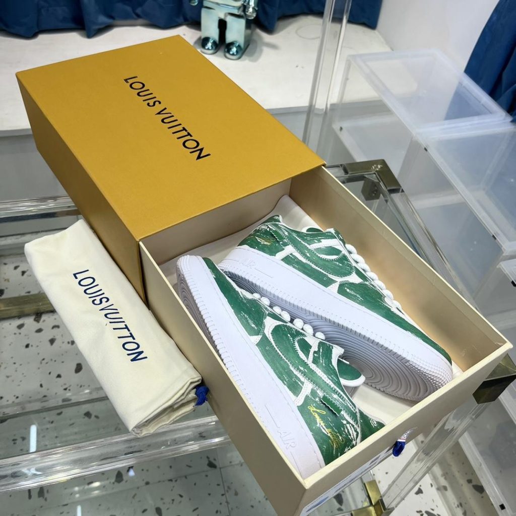 Louis Vuitton x Nike Air Force sneakers - Image 4