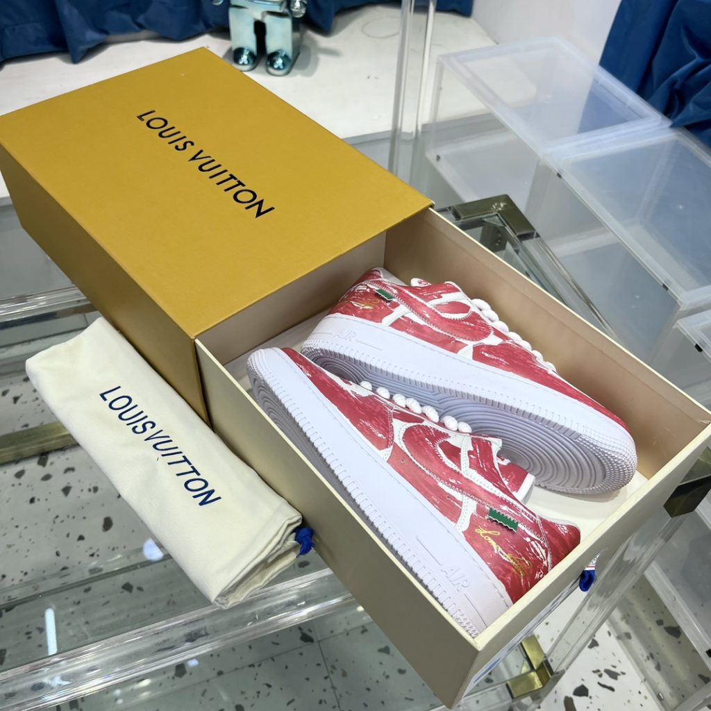 Louis Vuitton x Nike Air Force sneakers - Image 4