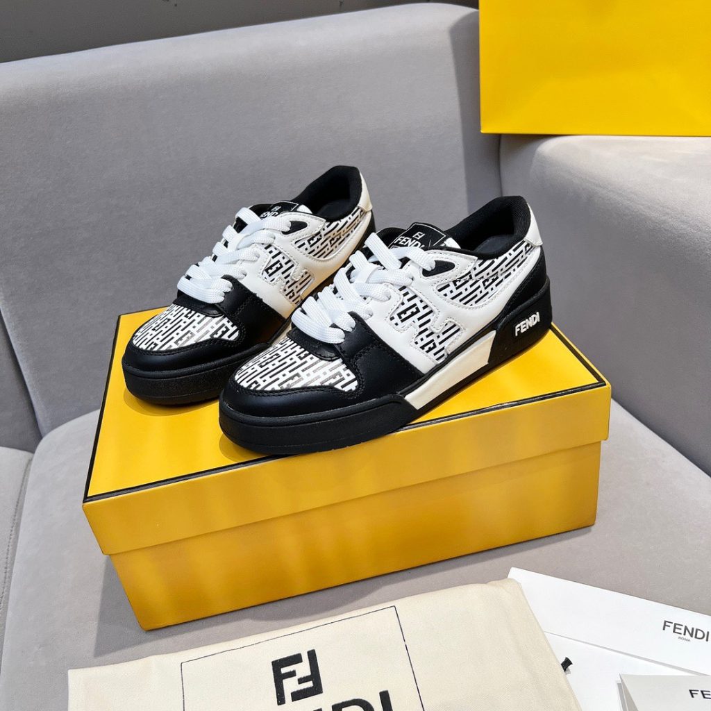 FENDI Match Canvas low-top  sneakers - Image 3