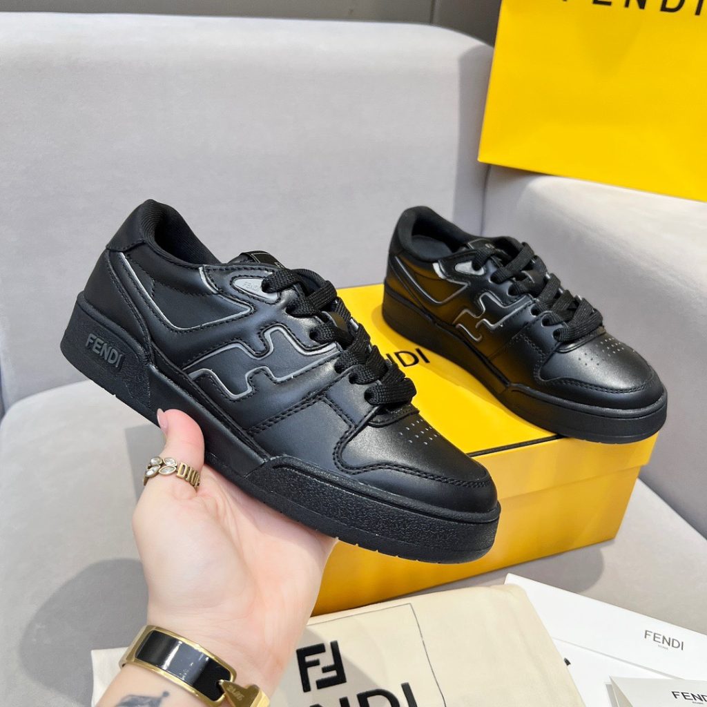 FENDI Match Canvas low-top  sneakers - Image 3