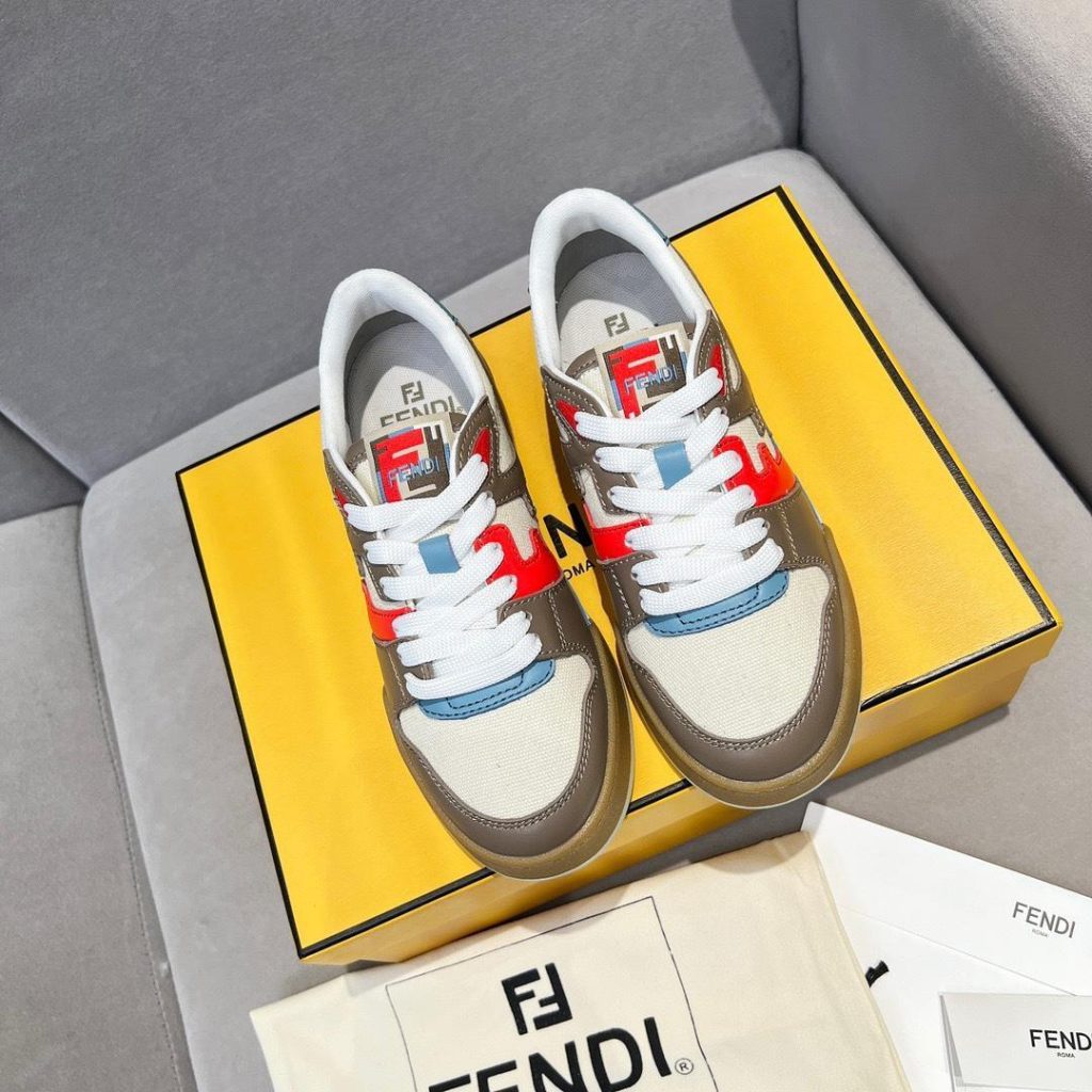 FENDI Match Canvas low-tops sneakers - Image 2