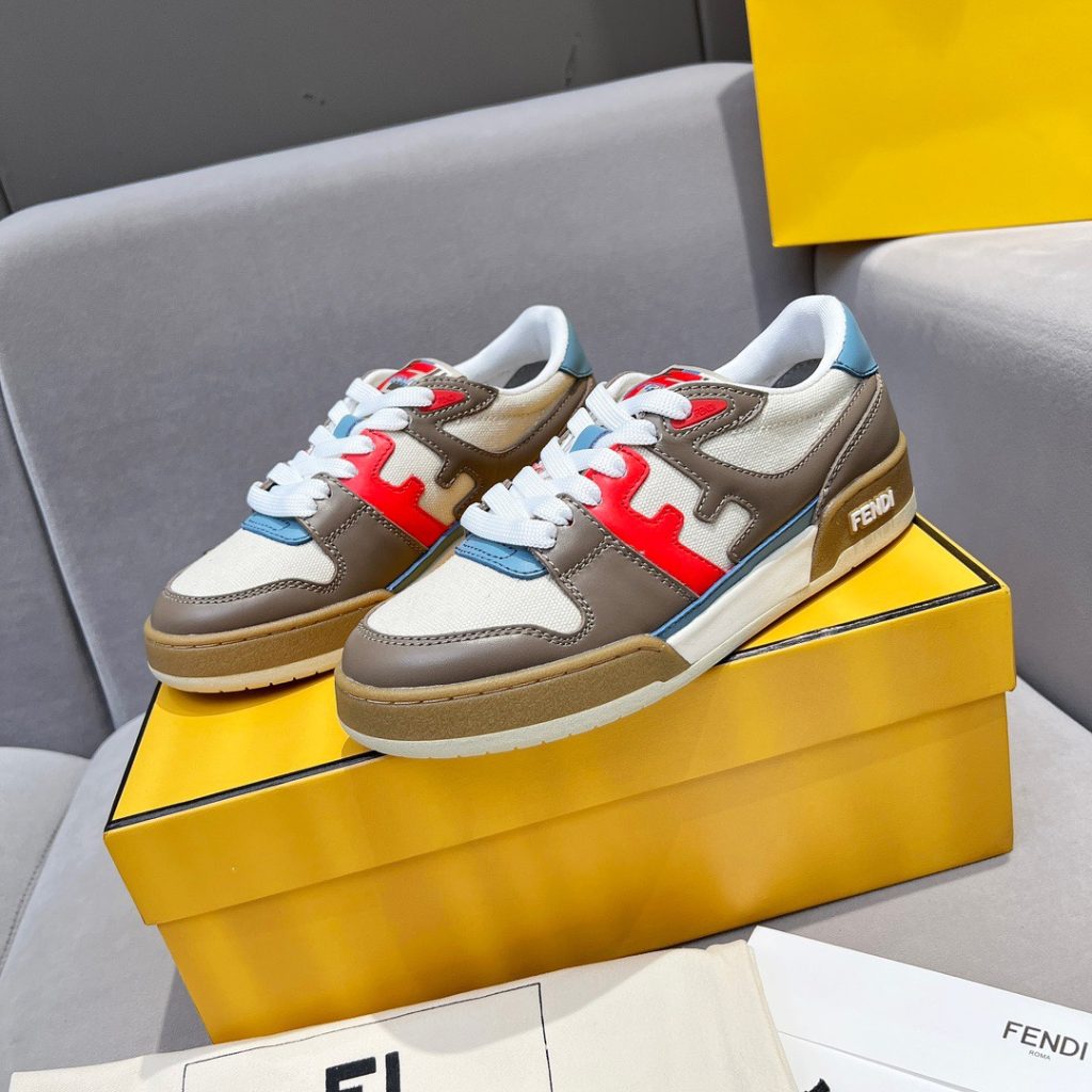 FENDI Match Canvas low-tops sneakers - Image 3