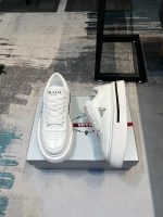 Prada Downtown Triangle Logo White Sneaker - Image 2