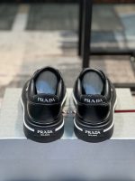 Prada Downtown Triangle Logo Black Sneaker - Image 4