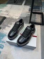 Prada Downtown Triangle Logo Black Sneaker - Image 3