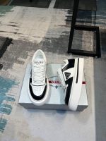 Prada Milano Downtown Leather White Black Sneaker - Image 2