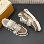 Louis Vuitton Trainer 54 Damier Ebene Multi Sneaker - Image 3