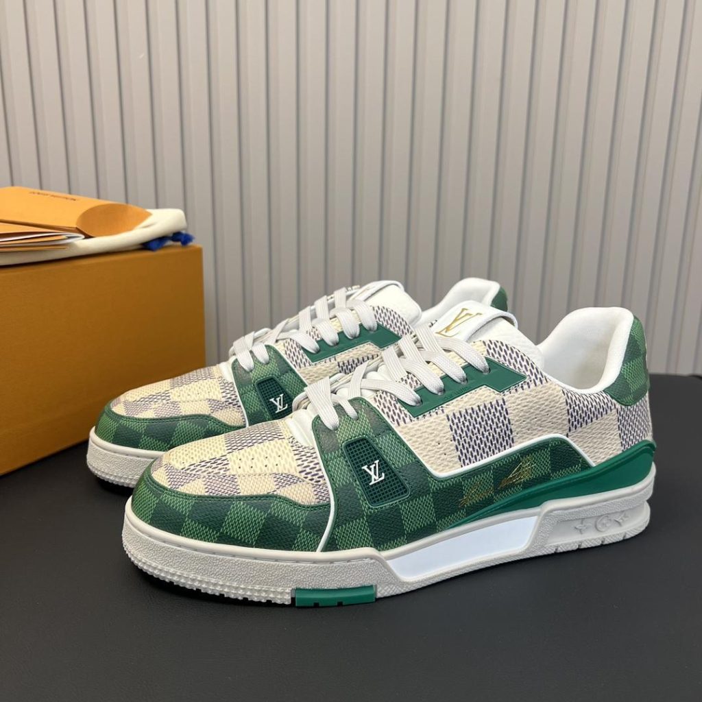 Louis Vuitton LV Trainer 54 Damier Green Sneaker - Image 2