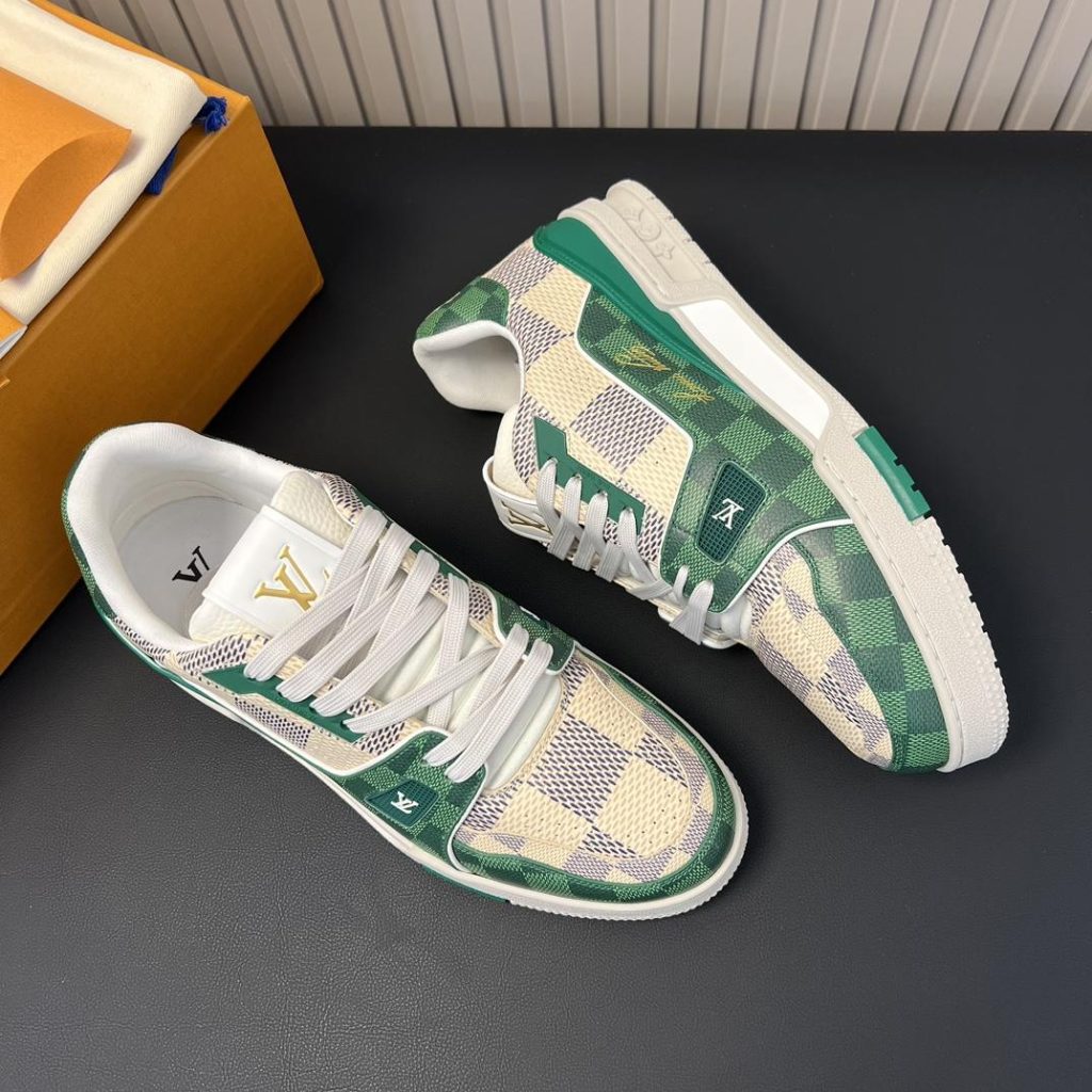 Louis Vuitton LV Trainer 54 Damier Green Sneaker - Image 3