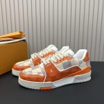 Louis Vuitton LV Trainer 54 Damier Orange Sneaker - Image 2
