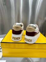 FENDI Match leather platform low-tops sneakers - Image 3