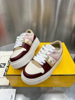 FENDI Match leather platform low-tops sneakers - Image 2