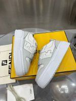 FENDI Match leather platform low-tops sneakers - Image 3