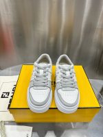 FENDI Match leather platform low-tops sneakers - Image 4