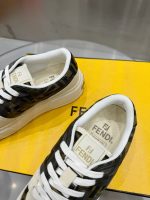 FENDI Match leather platform low-tops sneakers - Image 4