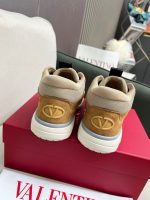 VALENTINO CALFSKIN LEATHER MID-TOP RUNBOOT SNEAKER - Image 3