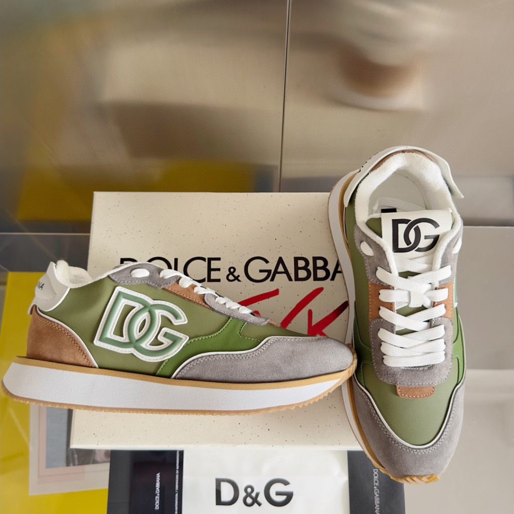 DOLCE & GABBANA Mixed-material DG CUSHION sneakers - Image 4