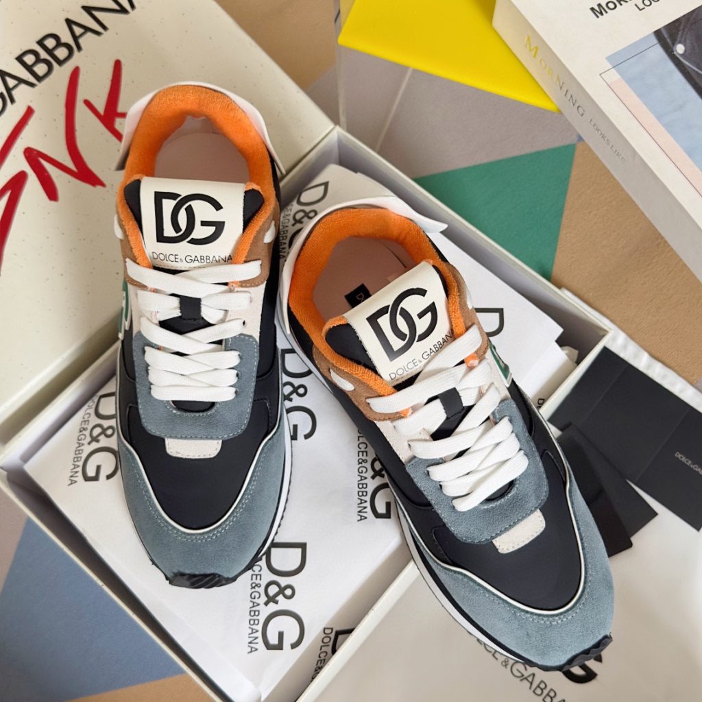 DOLCE & GABBANA Mixed-material DG CUSHION sneakers - Image 3