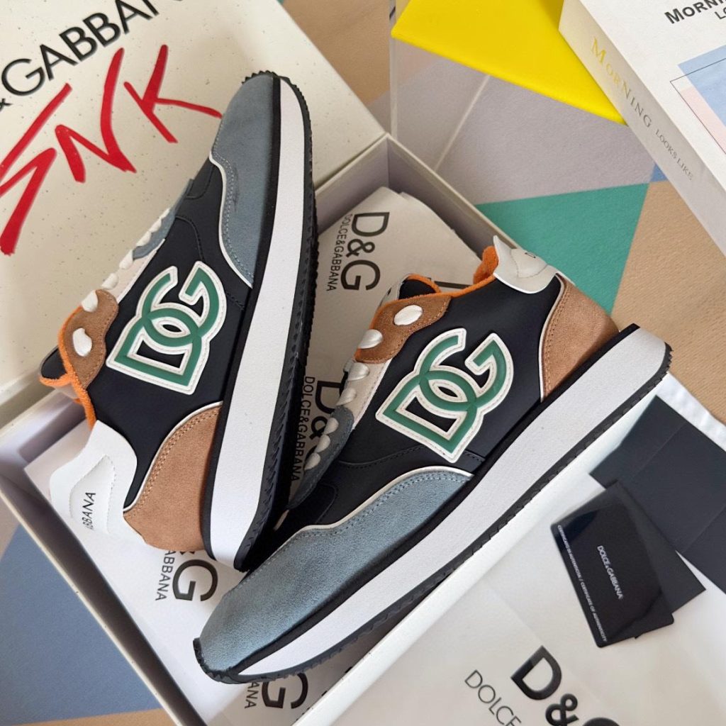 DOLCE & GABBANA Mixed-material DG CUSHION sneakers - Image 2