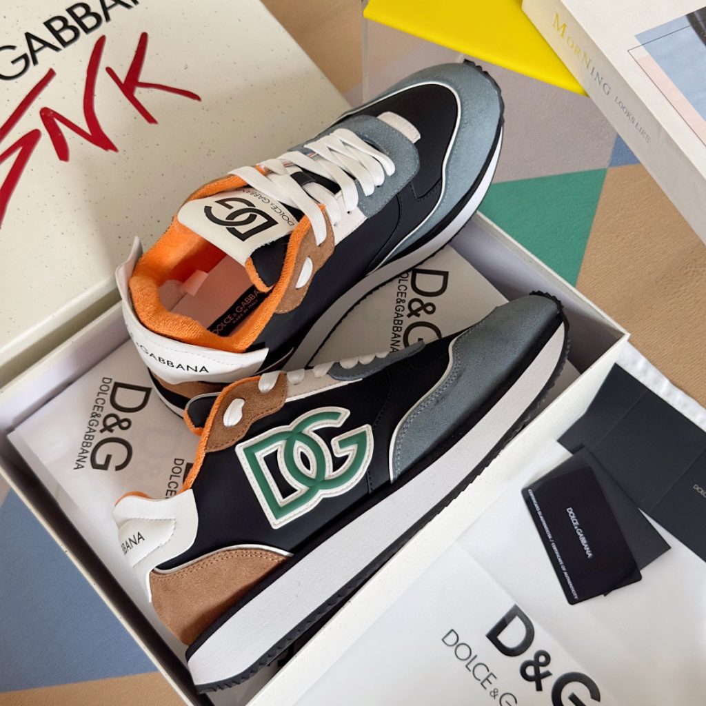 DOLCE & GABBANA Mixed-material DG CUSHION sneakers - Image 4