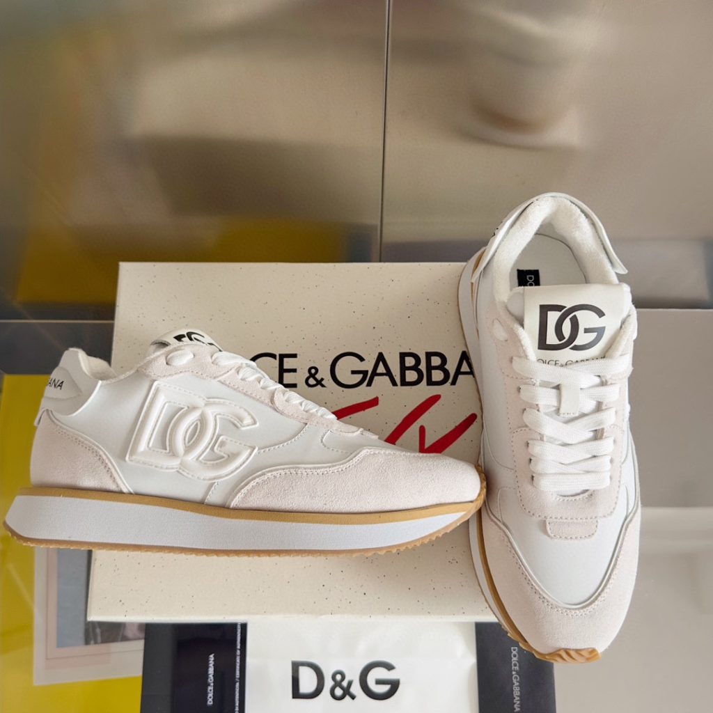 DOLCE & GABBANA Mixed-material DG CUSHION sneakers - Image 4