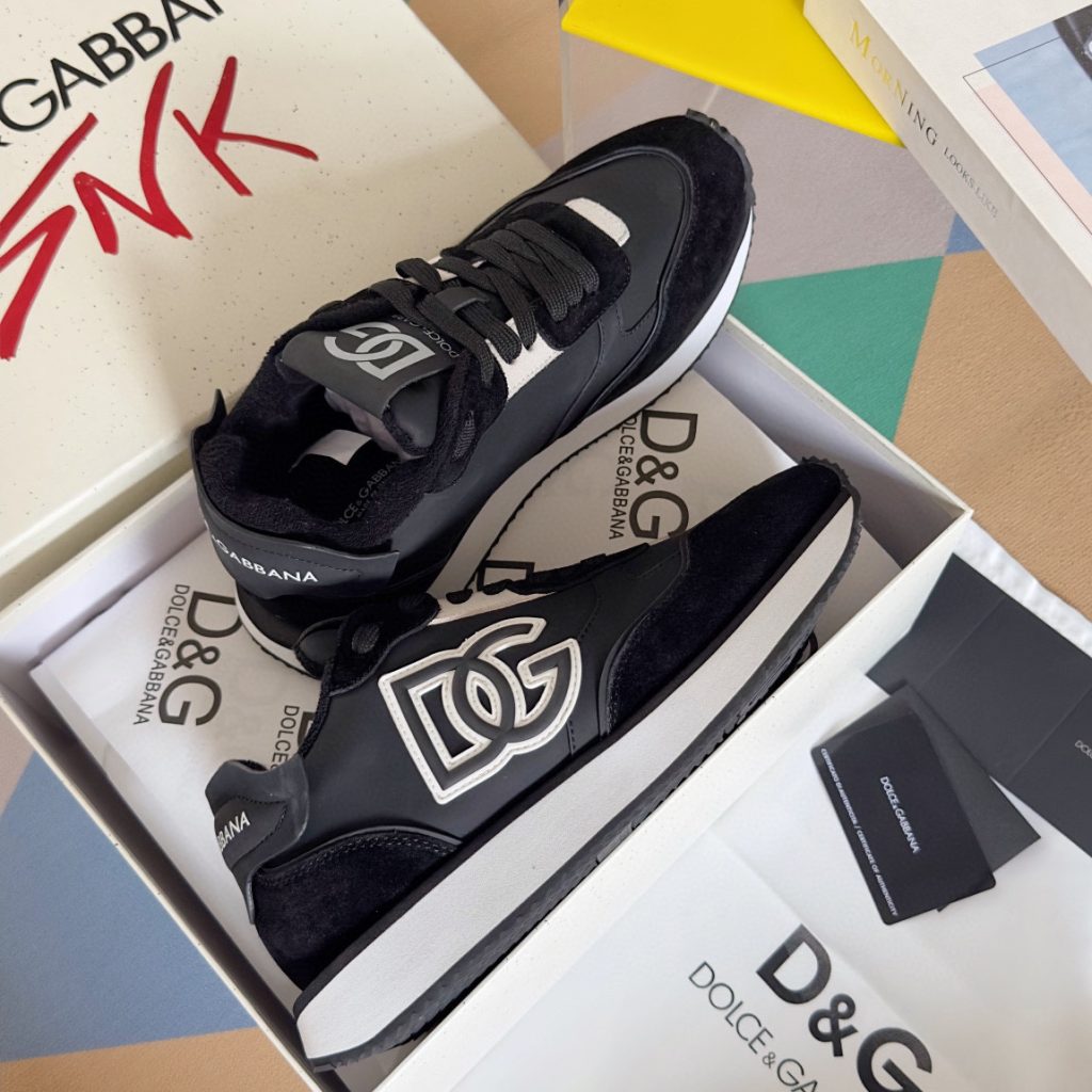 DOLCE & GABBANA Mixed-material DG CUSHION sneakers - Image 3