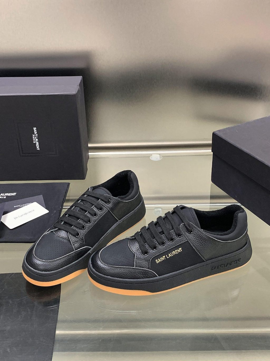 YSL SL/61 SNEAKERS IN PERFORATED LEATHER - Image 2