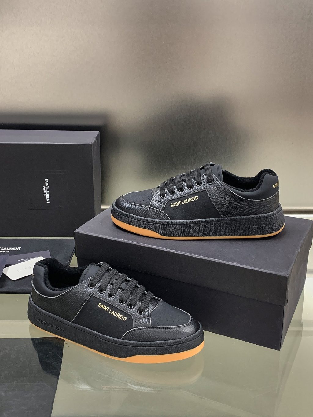 YSL SL/61 SNEAKERS IN PERFORATED LEATHER - Image 4