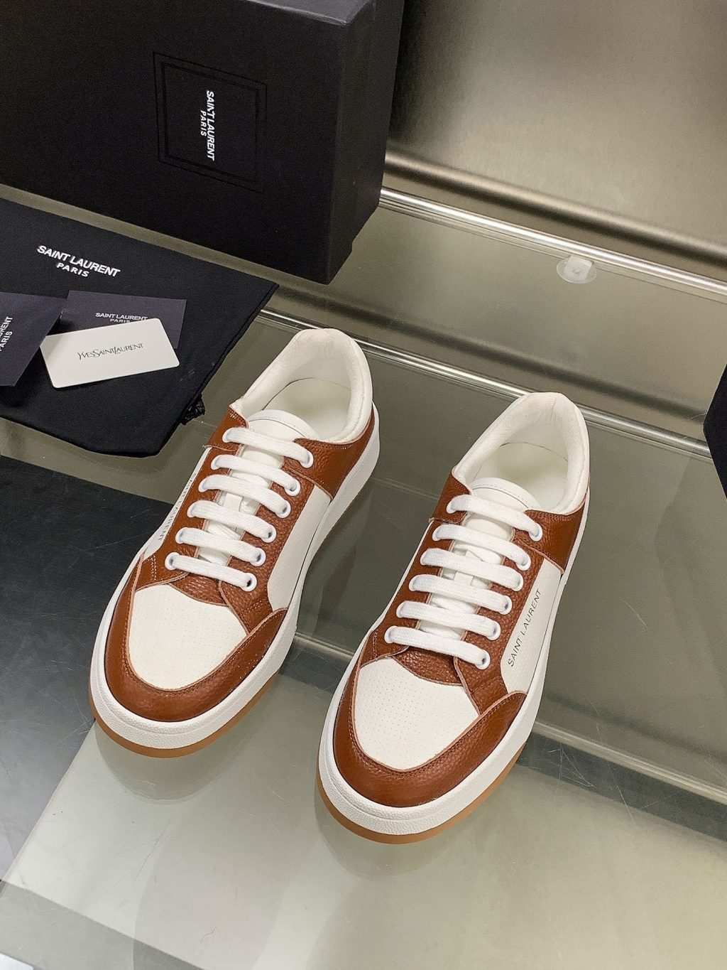 YSL SL/61 SNEAKERS IN PERFORATED LEATHER - Image 4