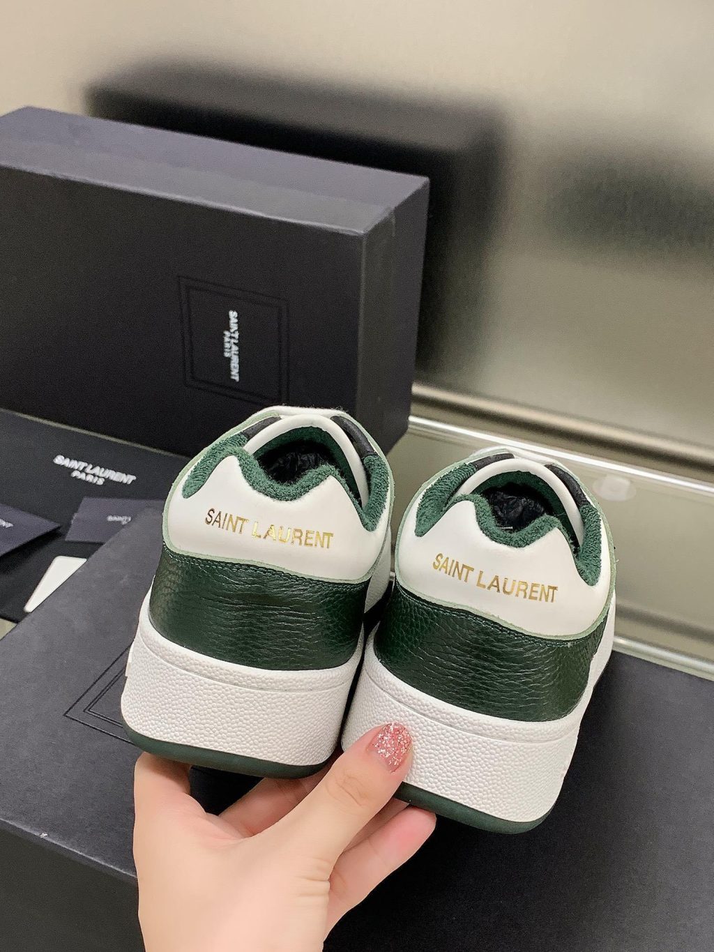 YSL SL/61 SNEAKERS IN PERFORATED LEATHER - Image 2