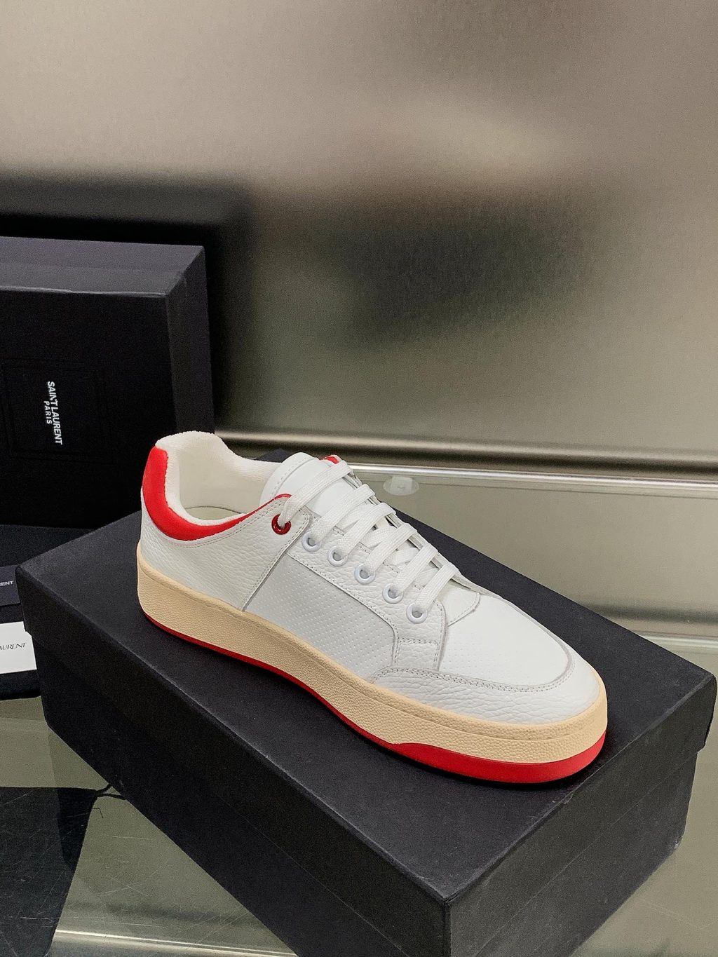 YSL SL/61 SNEAKERS IN PERFORATED LEATHER - Image 4