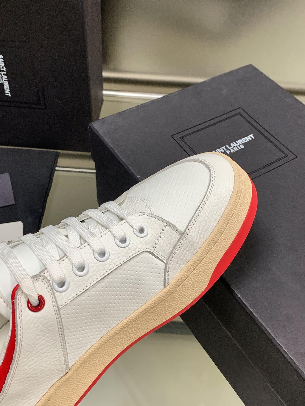 YSL SL/61 SNEAKERS IN PERFORATED LEATHER - Image 2