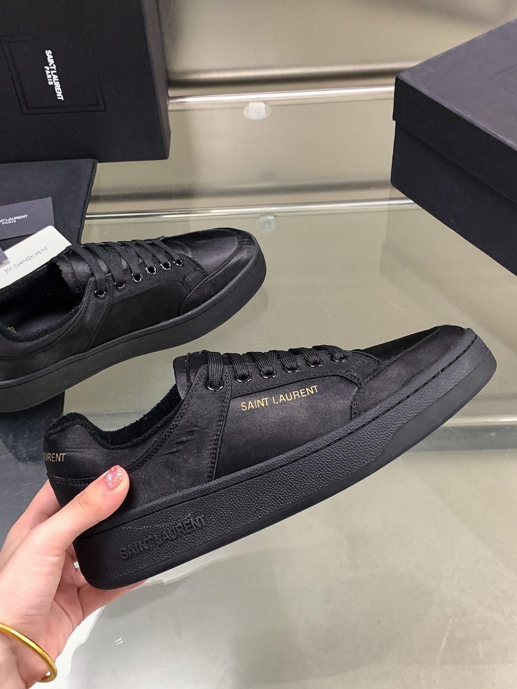 YSL SL/61 SNEAKERS IN PERFORATED LEATHER - Image 4