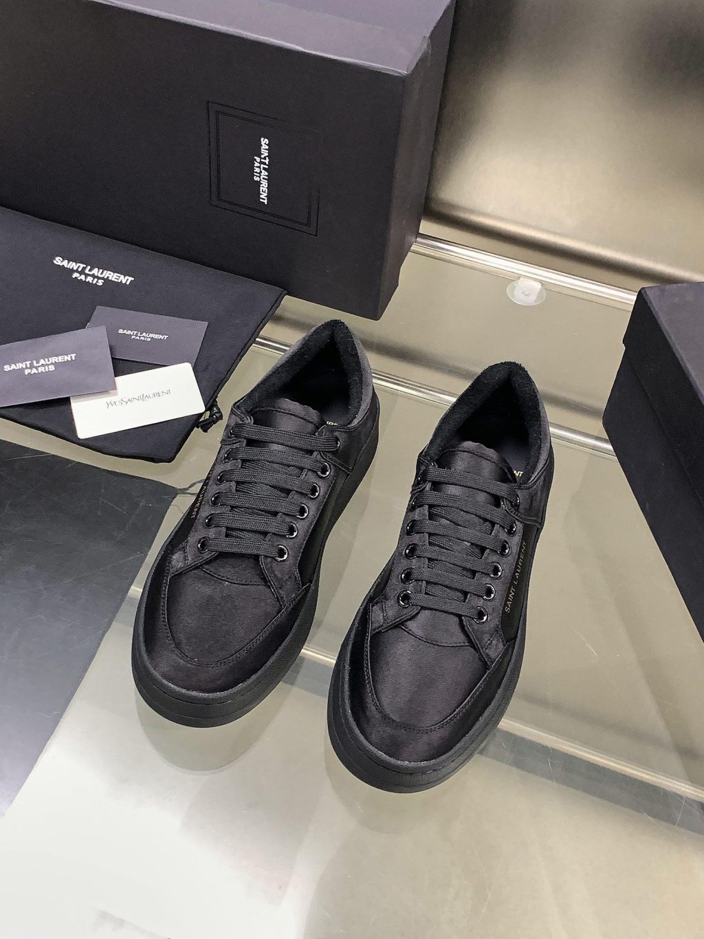 YSL SL/61 SNEAKERS IN PERFORATED LEATHER - Image 3