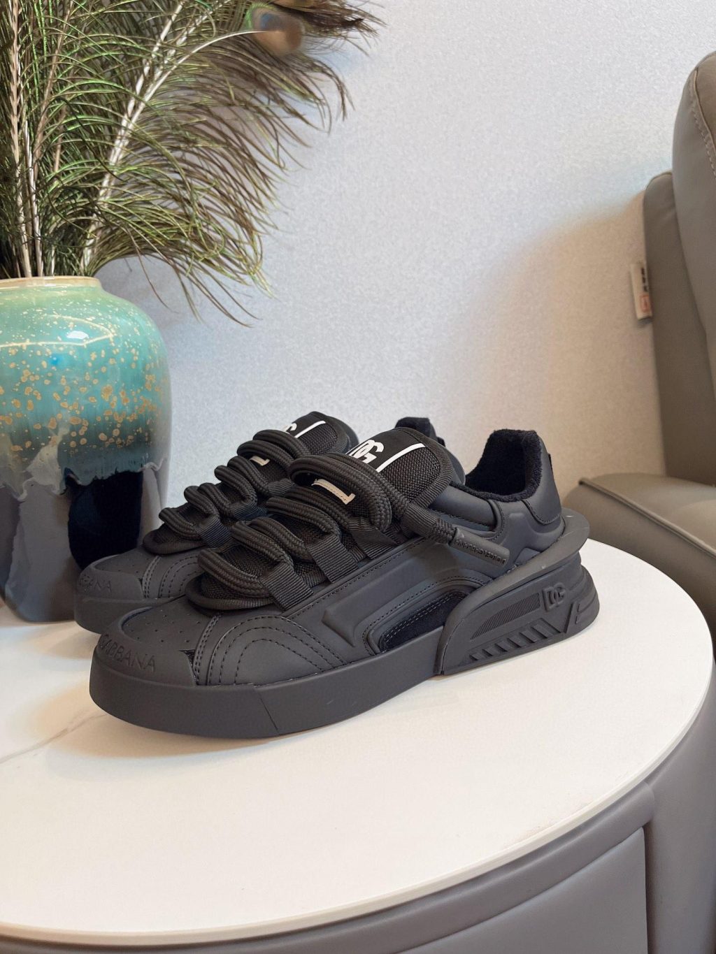 DOLCE & GABBANA Portofino ‘Black’ sneakers - Image 4