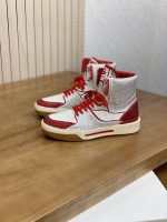 DOLCE & GABBANA Calfskin New Roma high-top sneakers with fusible rhinestones - Image 4