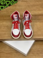 DOLCE & GABBANA Calfskin New Roma high-top sneakers with fusible rhinestones - Image 3