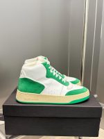YSL Leather High Top Sneakers - Image 2