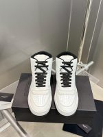 YSL Leather High Top Sneakers - Image 4
