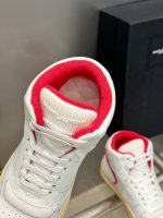 YSL Leather High Top Sneakers - Image 3