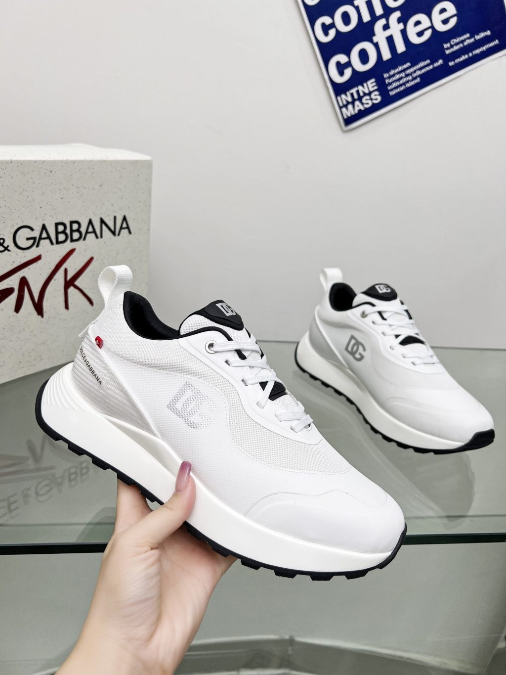DOLCE & GABBANA Mixed-material sneakers - Image 3