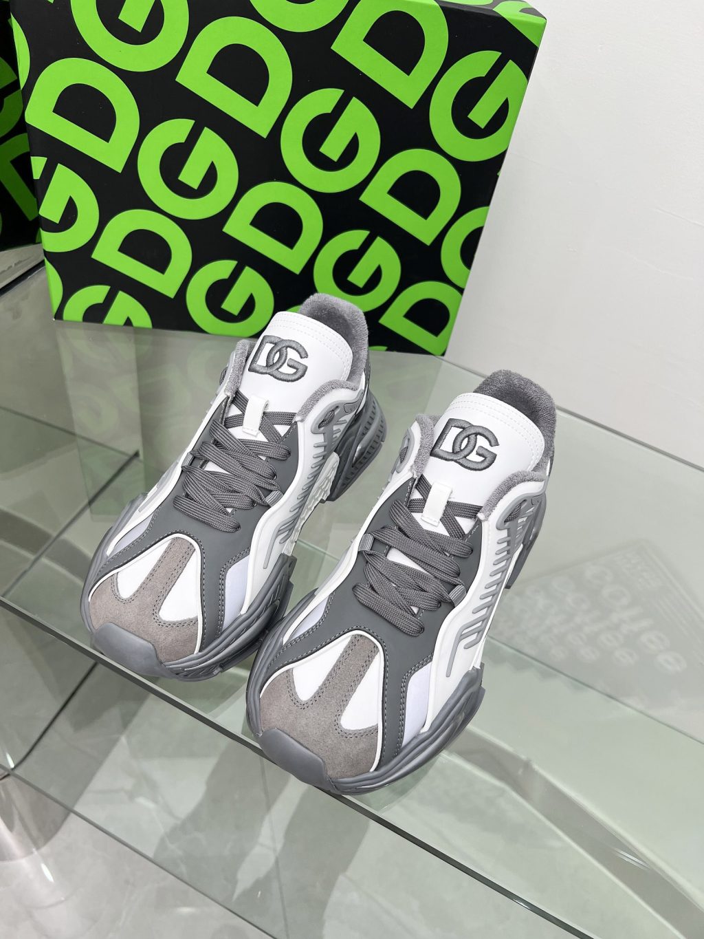 DOLCE & GABBANA MIXED-MATERIAL AIRMASTER SNEAKERS - Image 3