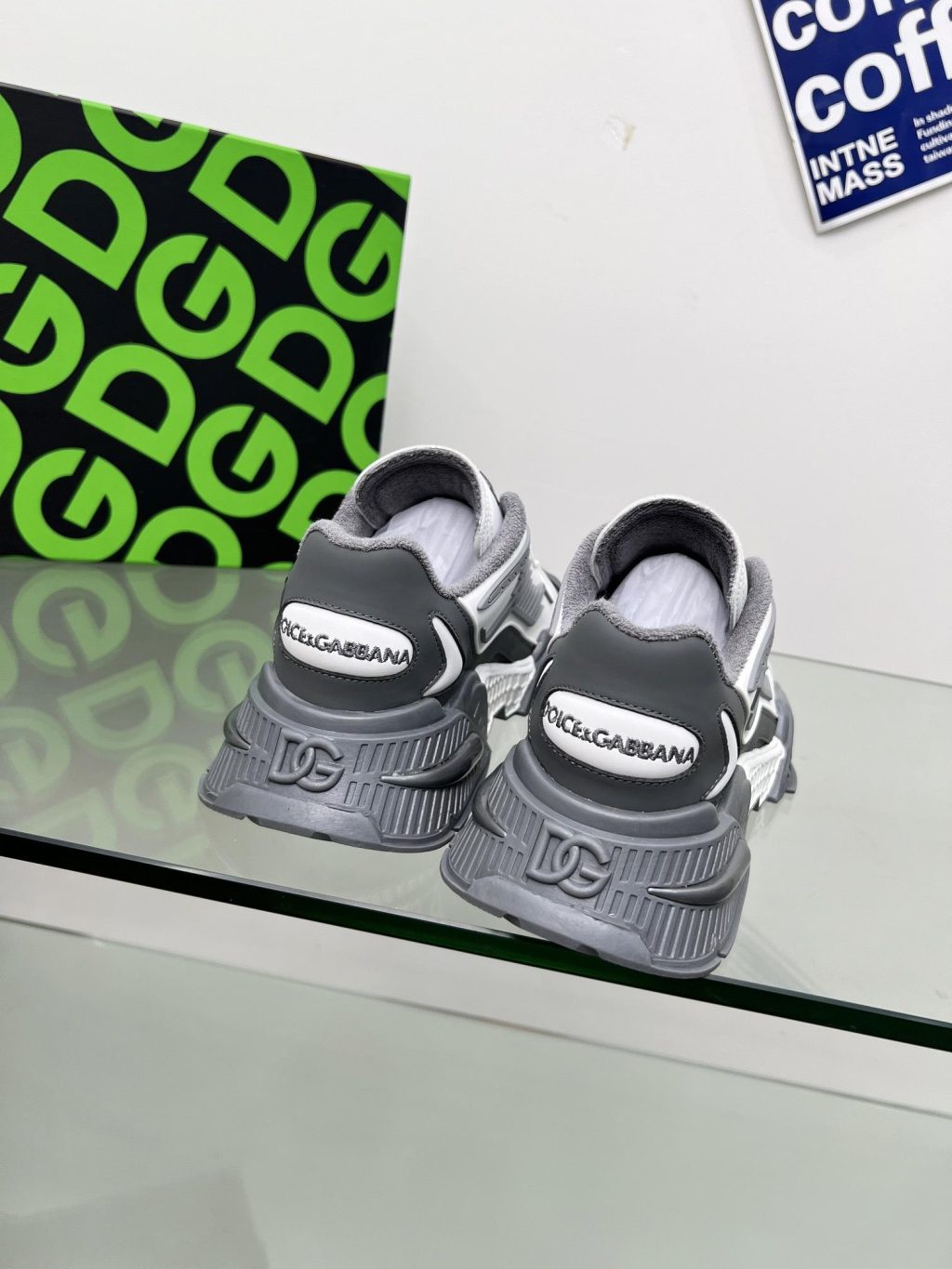 DOLCE & GABBANA MIXED-MATERIAL AIRMASTER SNEAKERS - Image 2