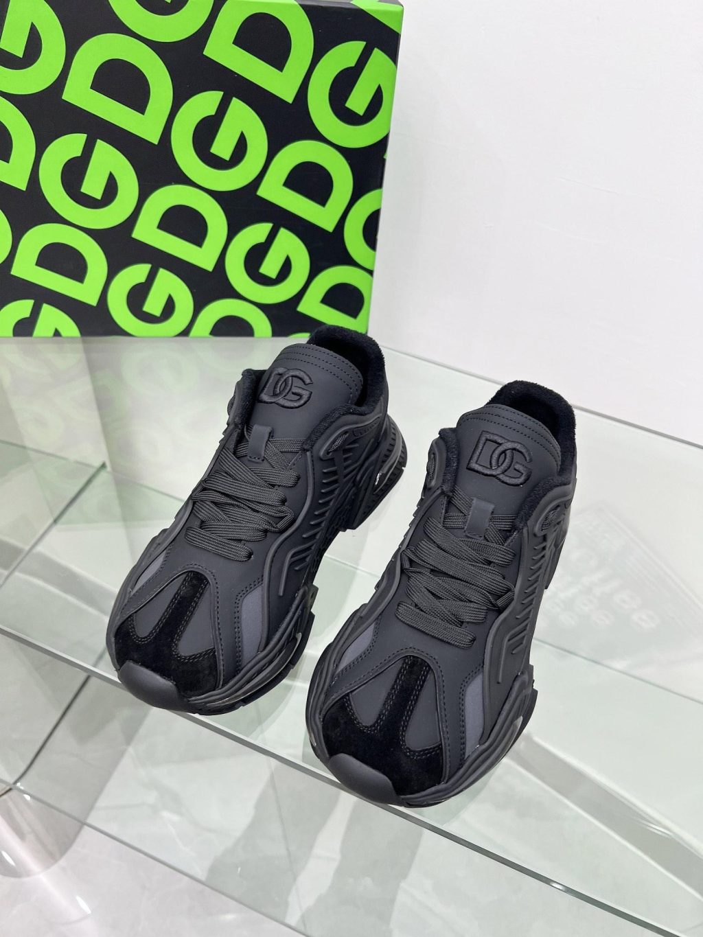 DOLCE & GABBANA MIXED-MATERIAL AIRMASTER SNEAKERS - Image 3