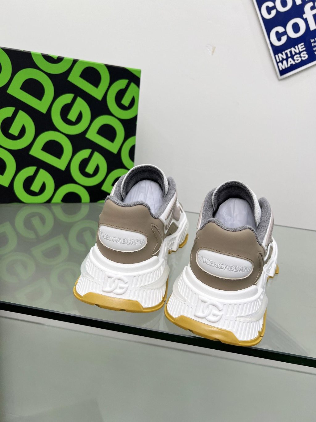 DOLCE & GABBANA MIXED-MATERIAL AIRMASTER SNEAKERS - Image 2