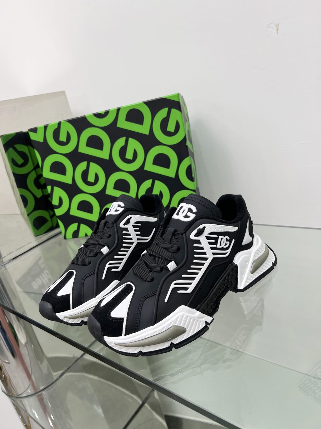 DOLCE & GABBANA MIXED-MATERIAL AIRMASTER SNEAKERS - Image 4